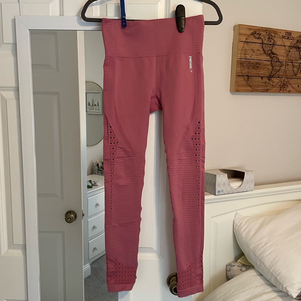 Gymshark vital seamless full length leggings. pink with design